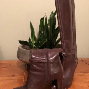 Knee high leather boots